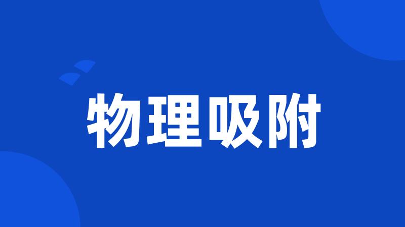 物理吸附