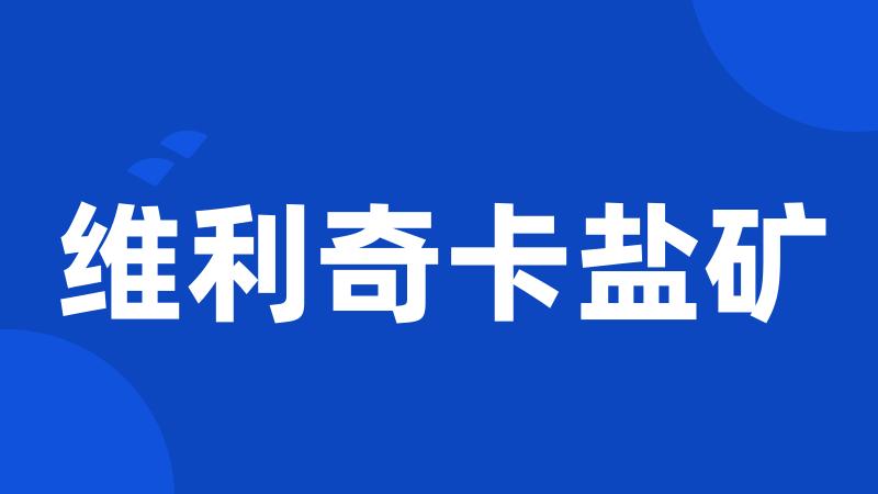 维利奇卡盐矿