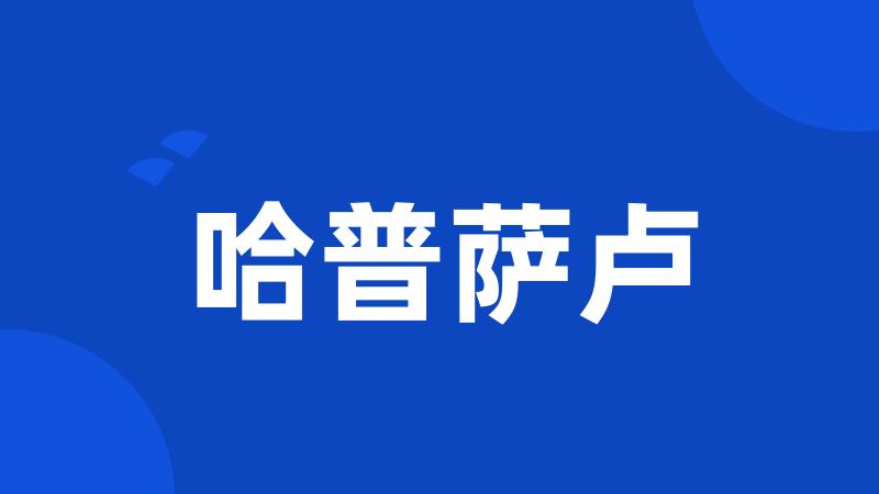 哈普萨卢