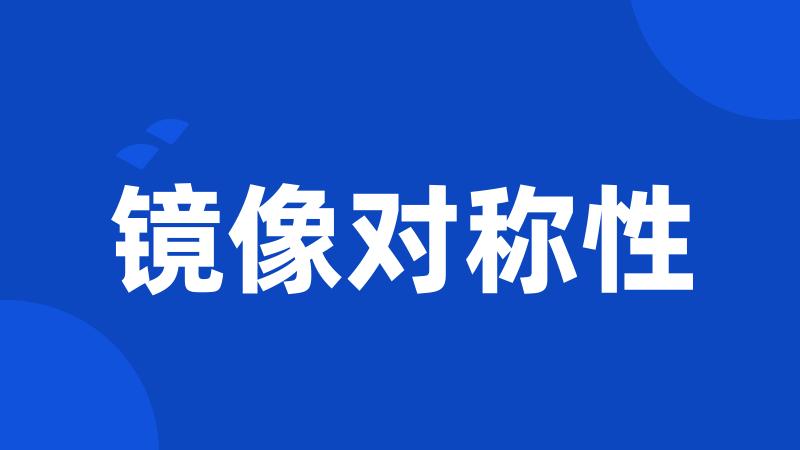 镜像对称性