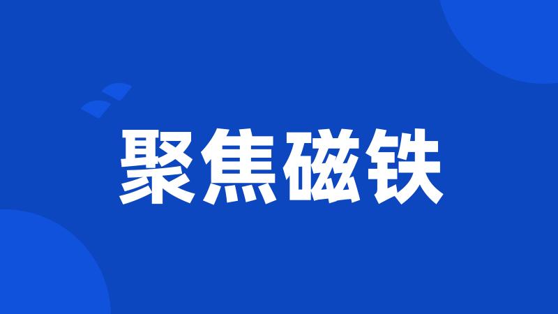 聚焦磁铁