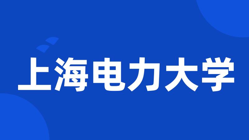 上海电力大学
