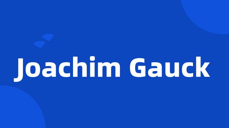 Joachim Gauck