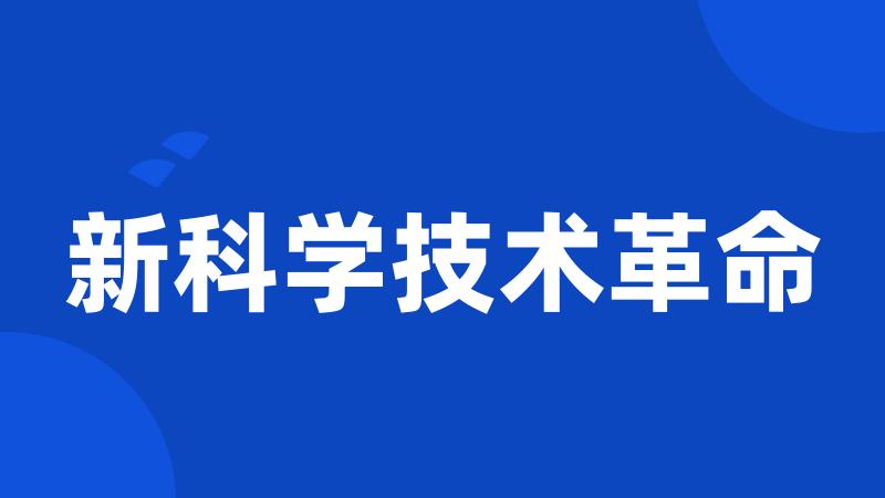 新科学技术革命