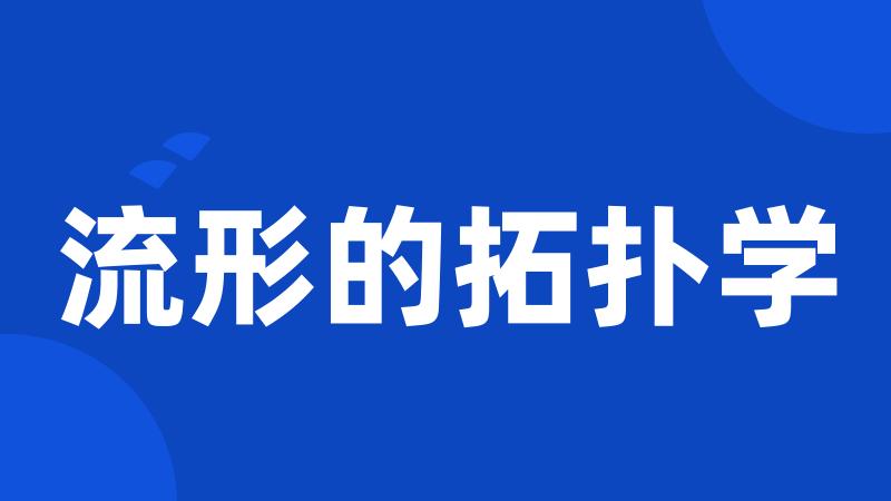 流形的拓扑学
