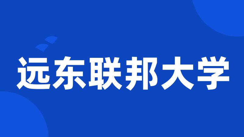 远东联邦大学