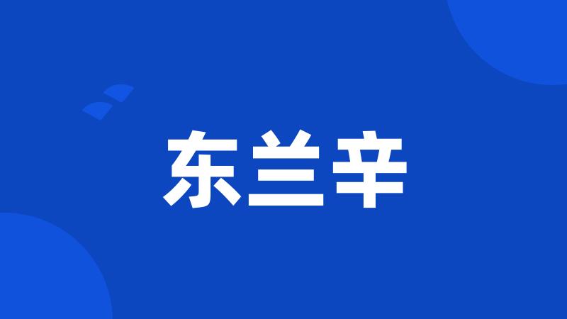 东兰辛