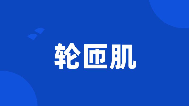 轮匝肌