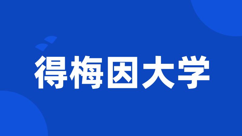 得梅因大学