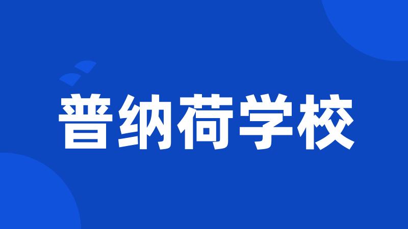 普纳荷学校