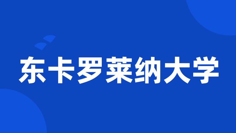 东卡罗莱纳大学