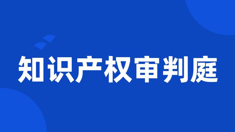 知识产权审判庭