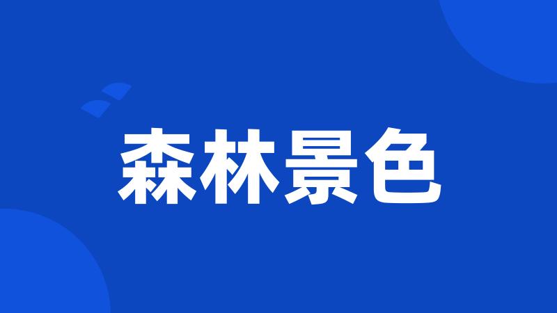 森林景色