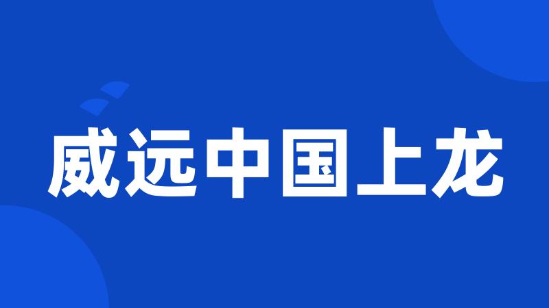 威远中国上龙