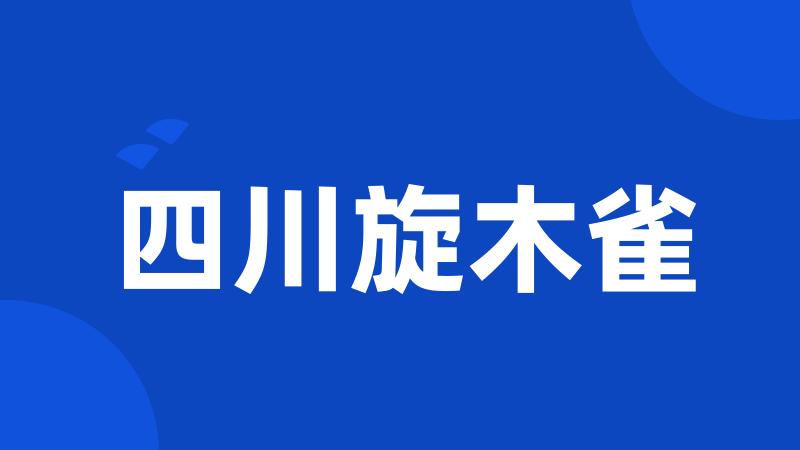 四川旋木雀