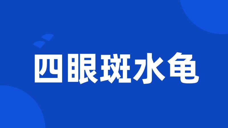 四眼斑水龟
