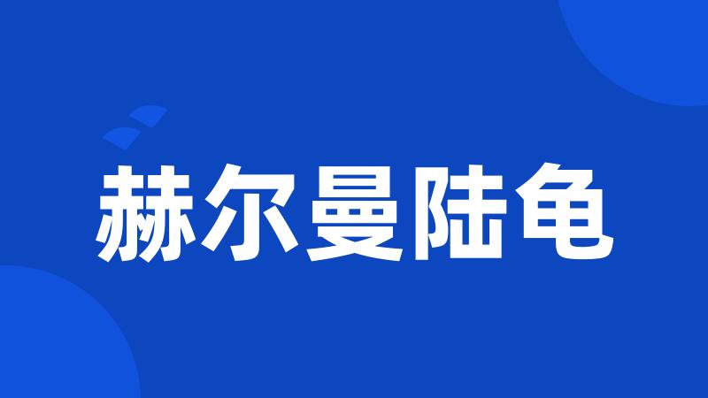 赫尔曼陆龟