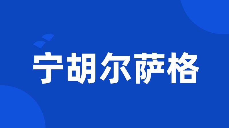 宁胡尔萨格