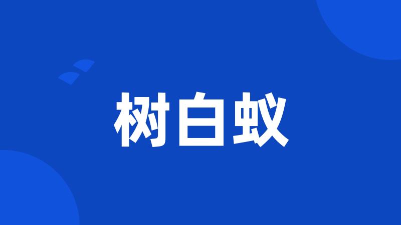 树白蚁