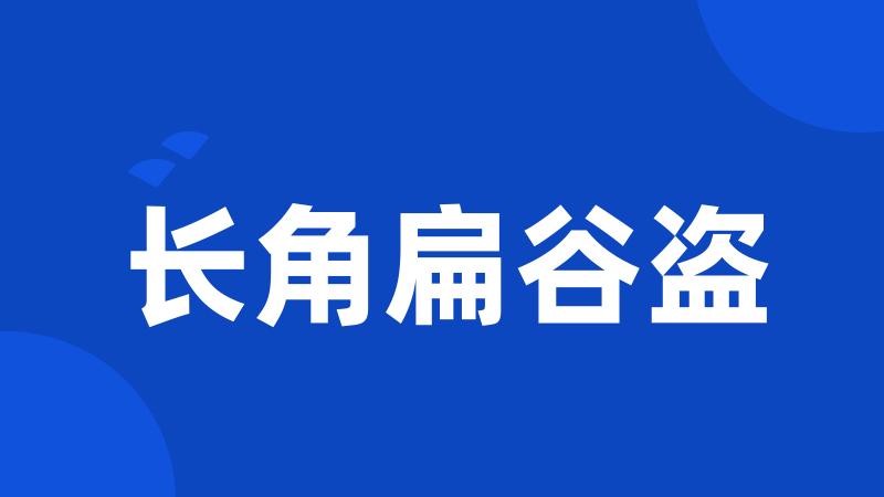 长角扁谷盗