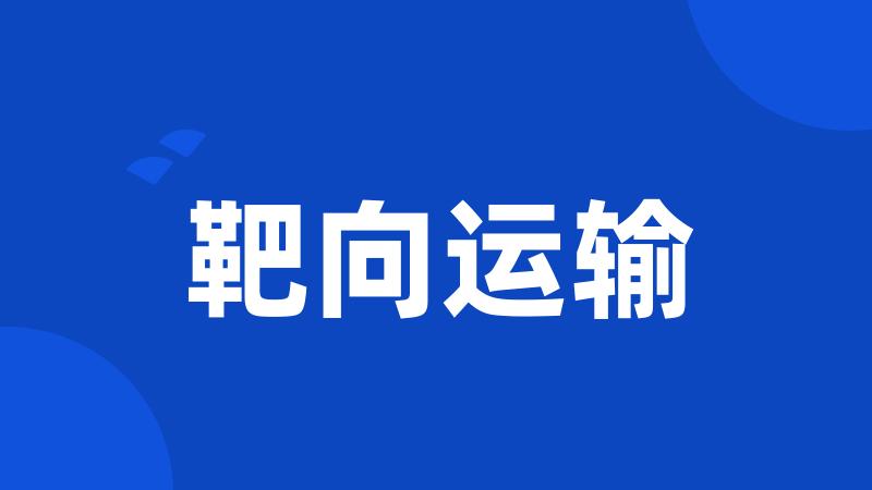 靶向运输