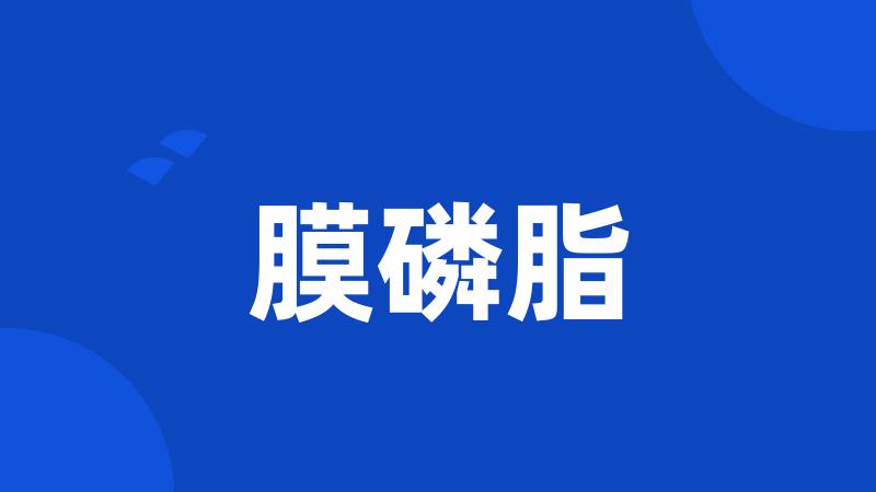 膜磷脂