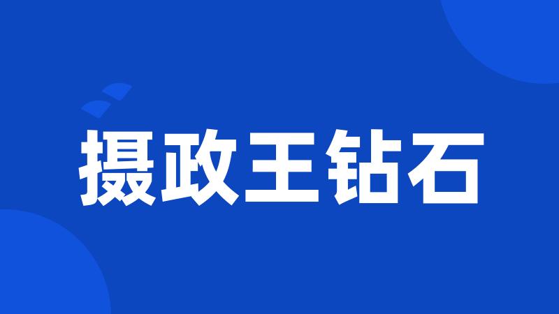 摄政王钻石