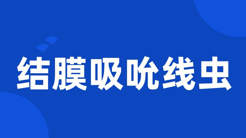 结膜吸吮线虫