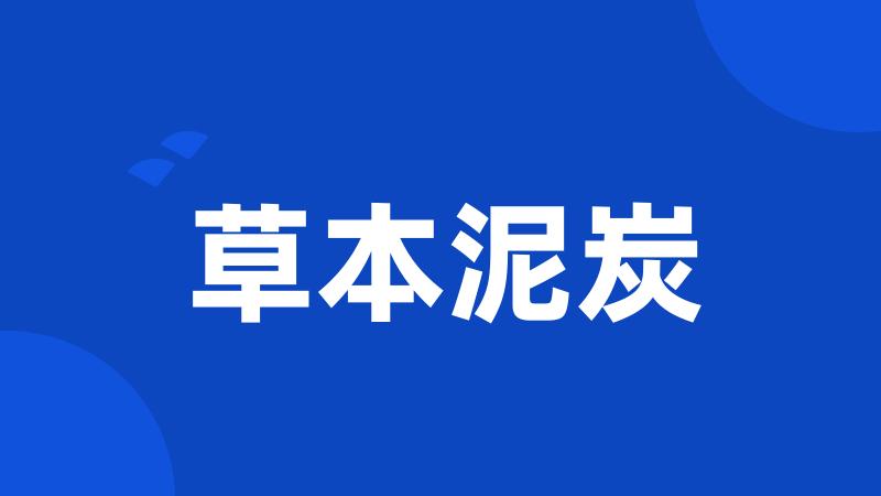 草本泥炭