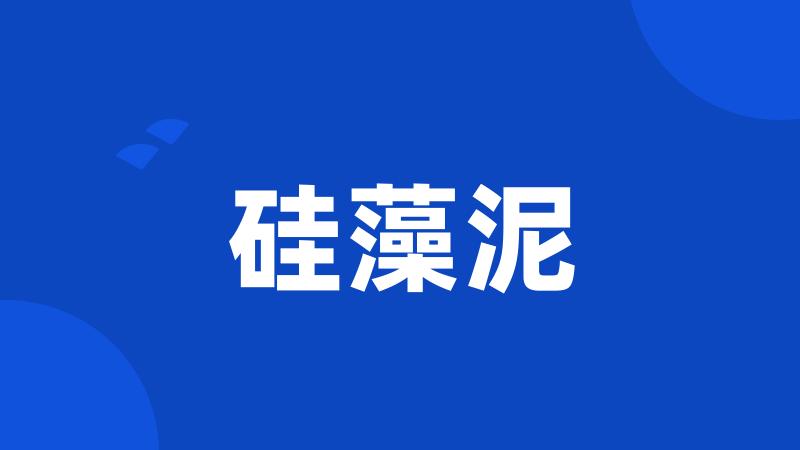 硅藻泥