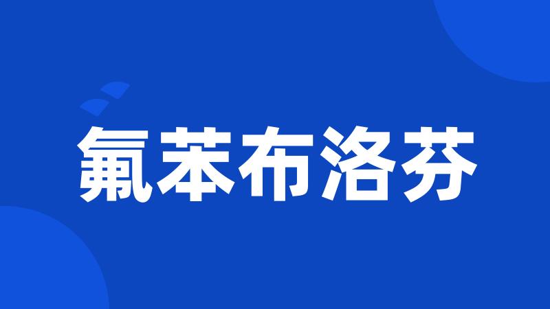 氟苯布洛芬