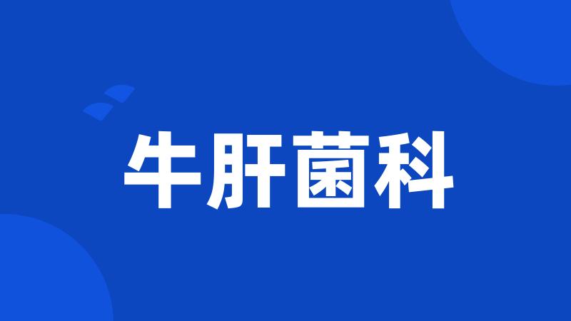 牛肝菌科