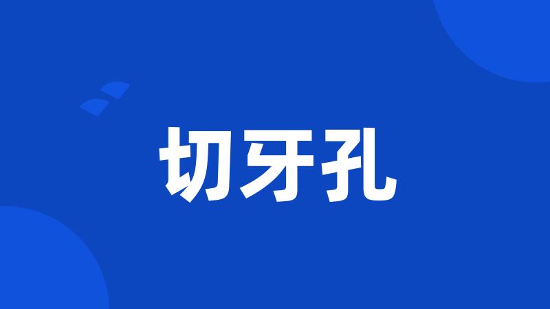 切牙孔