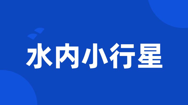水内小行星