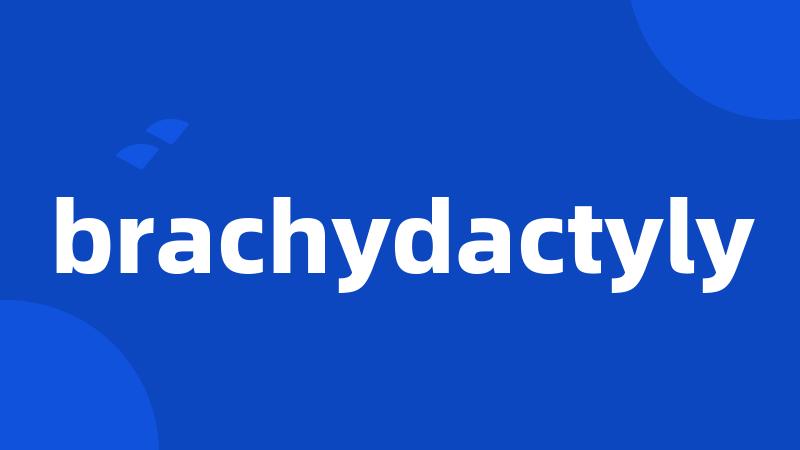 brachydactyly