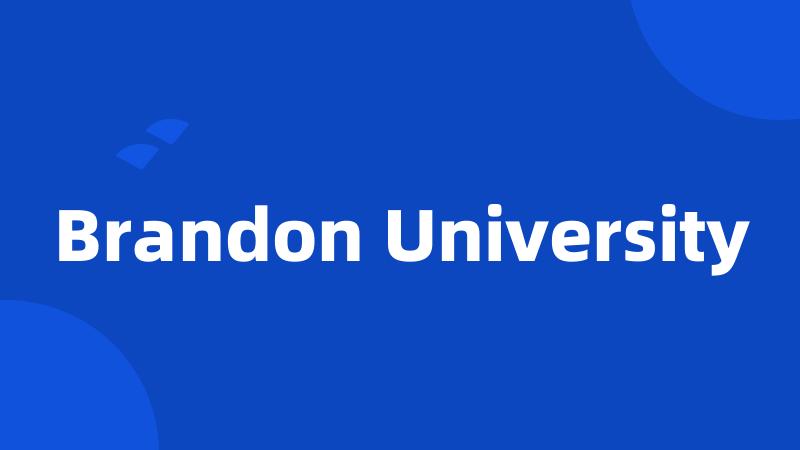 Brandon University