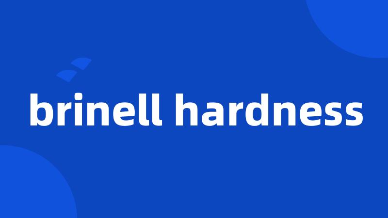 brinell hardness