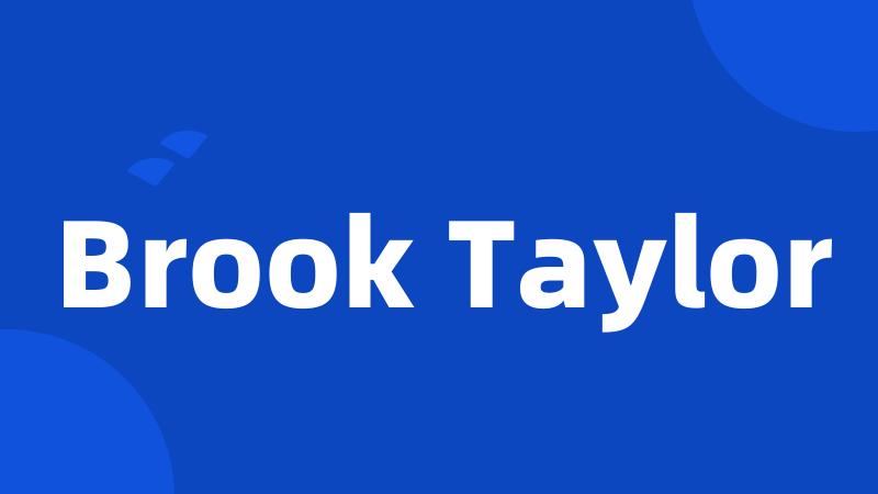 Brook Taylor