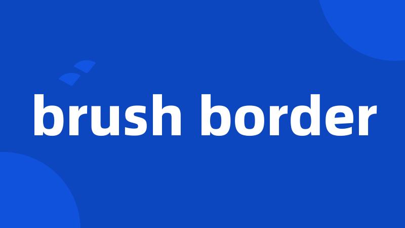 brush border