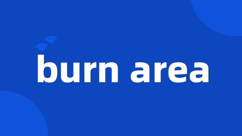 burn area