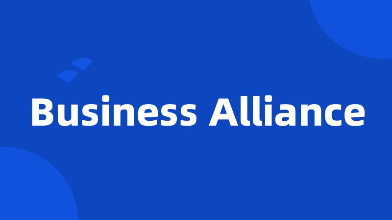 Business Alliance