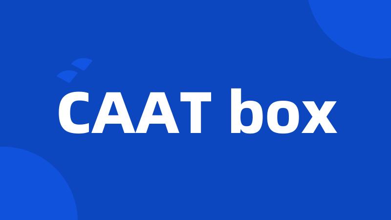 CAAT box