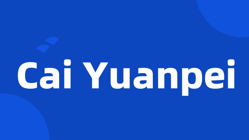 Cai Yuanpei