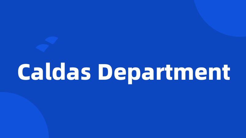 Caldas Department