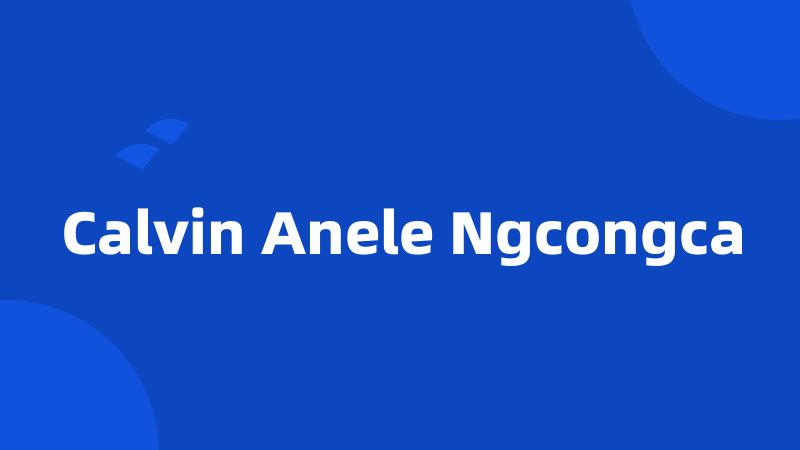 Calvin Anele Ngcongca