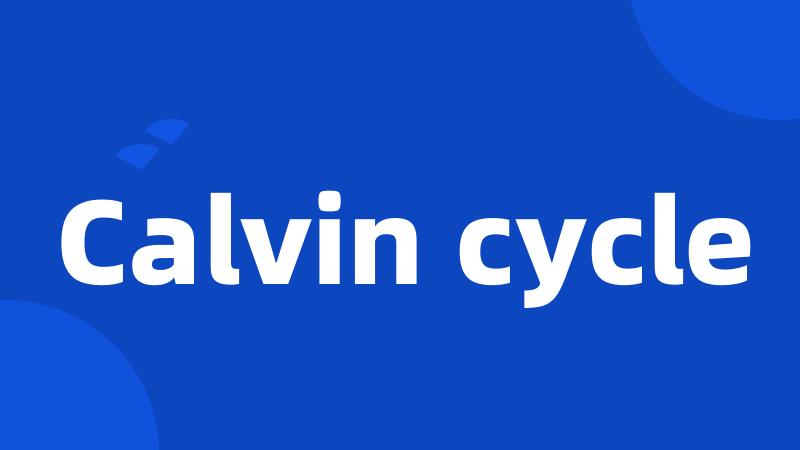 Calvin cycle