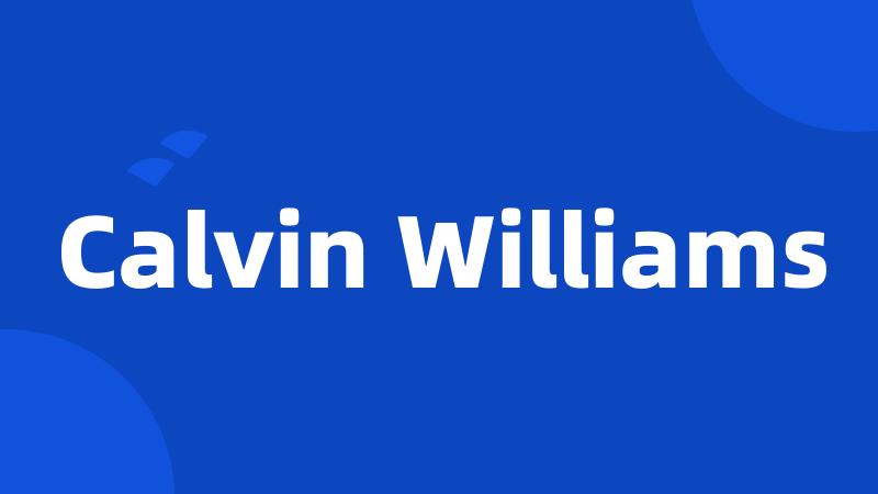Calvin Williams