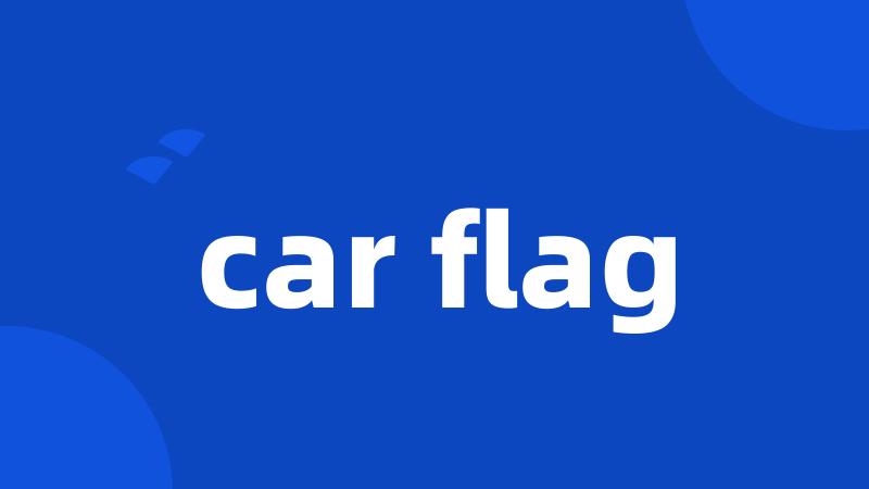 car flag