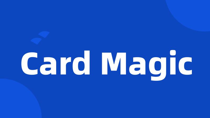 Card Magic