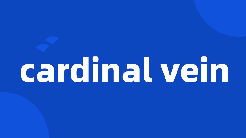 cardinal vein